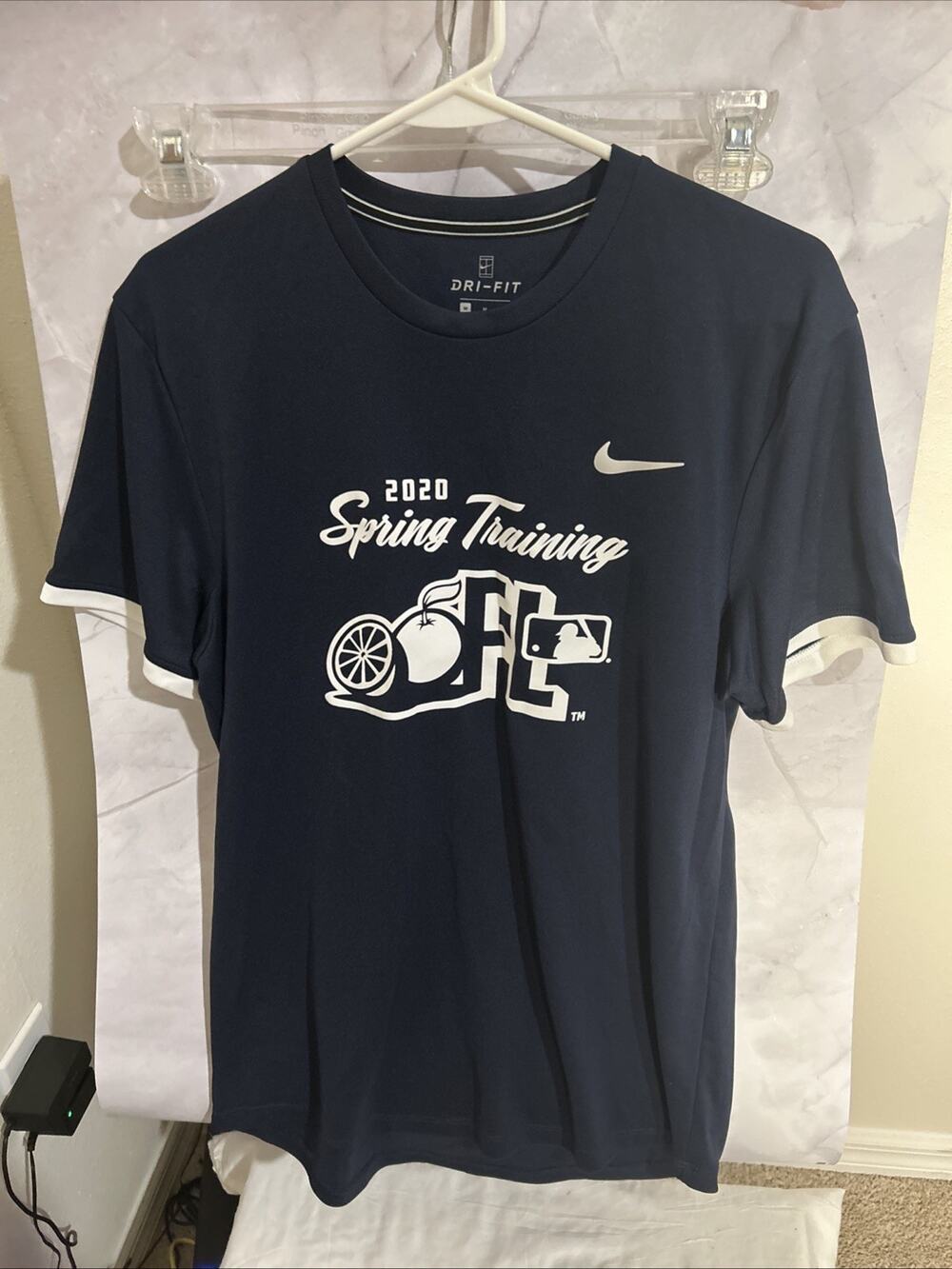 The Nike Tee Dri-fit Men’s L Spring Training 2020 FL Short Sleeve Blue T-shirt